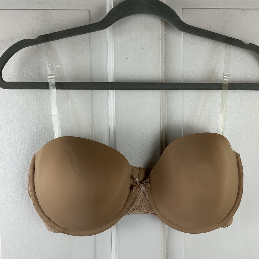 Wacoal Nude Strapless Bra Underwire Lace